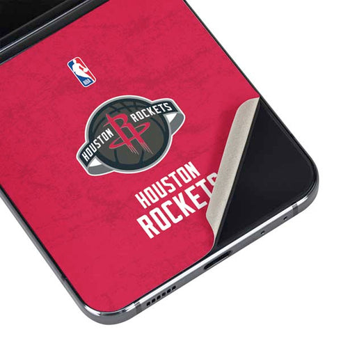NBA Houston Rockets Distressed Galaxy Z Flip5 5G Skin